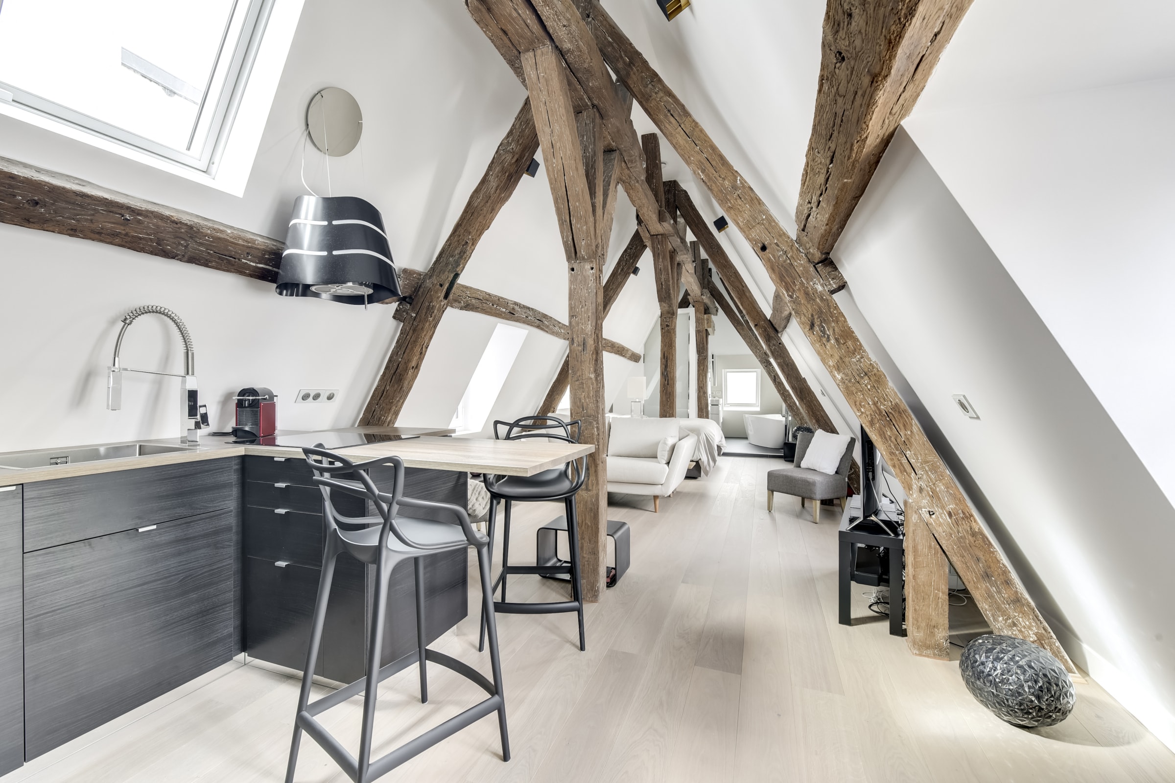 Rénovation d'un appartement Parisien sous les toits